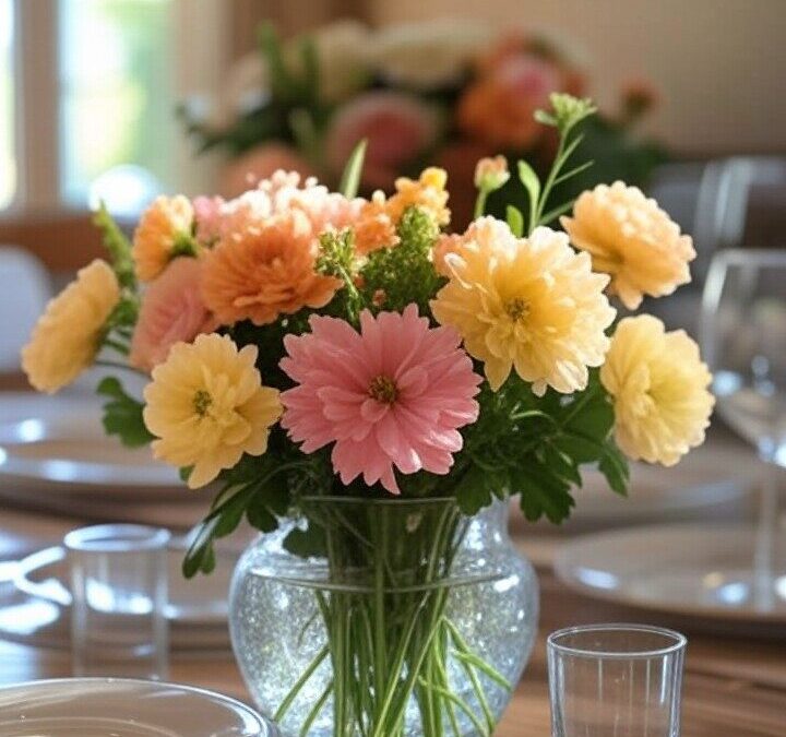 Domina el arte del centro de mesa floral con estos 8 consejos